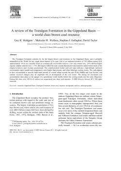 A review of the Traralgon Formation in the Gippsland Basin &mdash; a