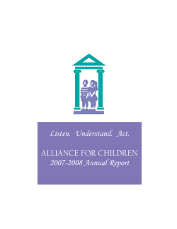 Annual Report.qxp - Alliance For Children
