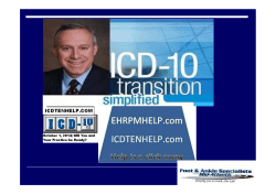 Diabetic Foot Coding: ICD9 to ICD10, Planning for 2014 Start