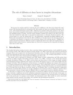 The role of diffusion at shear layers in irregular