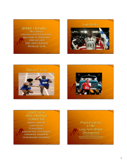 SPRINT TRAINING Justin Gaitlin Special Training USATF HIGH