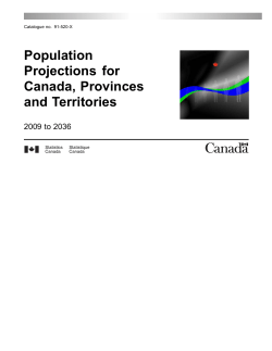 Population Projections for Canada, Provinces and Territories