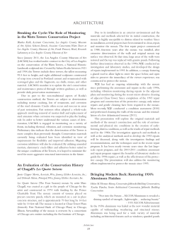 Breaking the Cycle: The Role of Monitoring in the Watts Towers