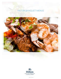 Banqueting Menu