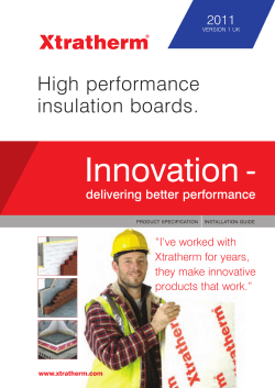 High performance insulation boards.