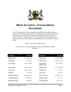LittleAfrica.com - Black Inventors...Extraordinary Inventions!