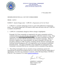 CAPR 20-1, Organization of Civil Air Patrol