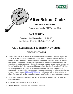 After School Clubs