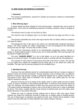 10. mine signs and minefield barriers