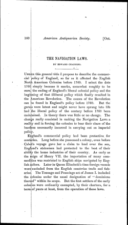 the navigation laws. - American Antiquarian Society