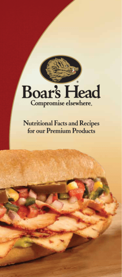 Nutritional Facts and Recipes for our Premium Products