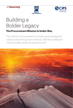 Building a Bolder Legacy