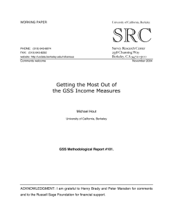 MR101 Getting the Most Out of the GSS Income Measures