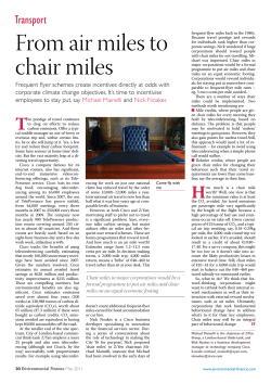 From air miles to chair miles