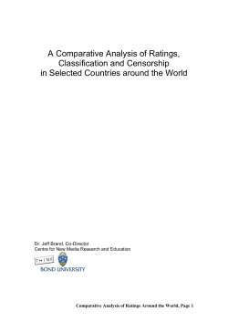A Comparative Analysis of Ratings, Classification and Censorship