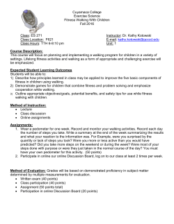 Cuyamaca College Exercise Science Fitness Walking With Children