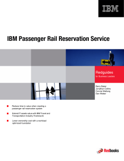 IBM Passenger Rail Reservation Service