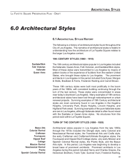 6.0 Architectural Styles