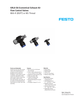 GRLA-SA Economical Exhaust Air Flow Control Valves With R