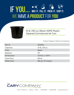Specs: 10 lb. (153 oz.) Black HDPE Plastic