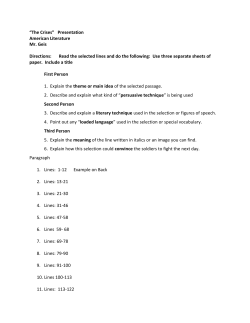 “The Crises” Presentation American Literature Mr. Geis Directions