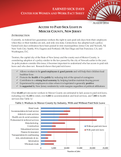 Mercer County - NJ Time to Care Coalition