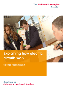 Explaining how electric circuits work