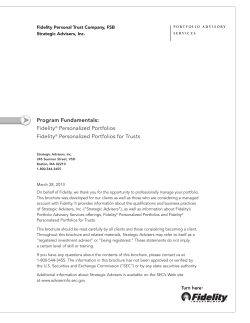 Program Fundamentals - Fidelity Investments