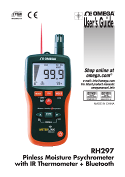 Pinless Moisture Psychrometer