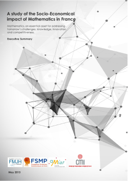 A study of the socio-economical impact of mathematics in