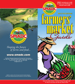 Southern Maryland Farmers` Market Guide