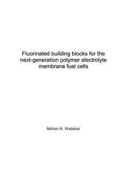 Fluorinated building blocks for next