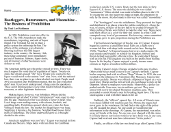 The Business of Prohibition