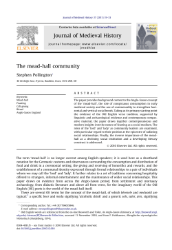 The mead-hall community