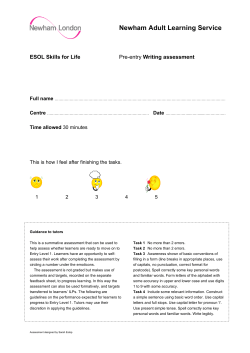 ESOL Pre-entry writing assessment 06_11