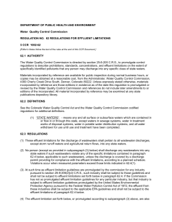 Code of Colorado Regulations - Colorado Secretary of State