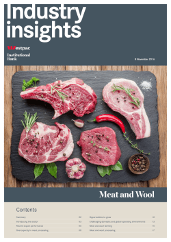 NZ Industry Insights &ndash; Meat and Wool