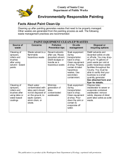 Environmentally Responsible Painting