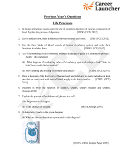 Previous Year`s Questions Life Processes