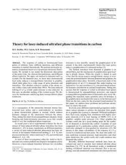 Theory for laser-induced ultrafast phase transitions in carbon