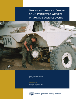 Search inside this course - Peace Operations Training Institute