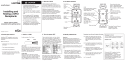Installing and Testing a GFCI Receptacle