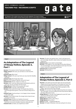 Adaptation of The Legend of Sleepy Hollow - Bridge