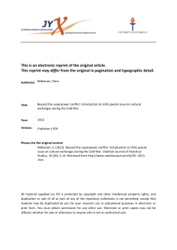 This is an electronic reprint of the original article. This reprint may