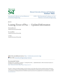 Leaning Tower of Pisa &acirc;&bull;fl Updated Information