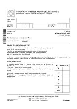 q6 - tourism nov 2013