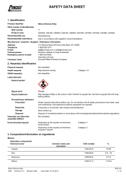 safety data sheet - Randall Bearings, Inc.