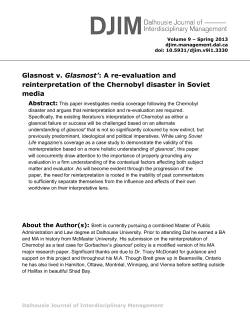 Glasnost v. Glasnost - Dalhousie University Libraries Journal