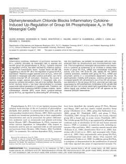 Diphenyleneiodium Chloride Blocks Inflammatory Cytokine