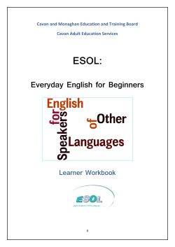ESOL - Cavan Adult Education